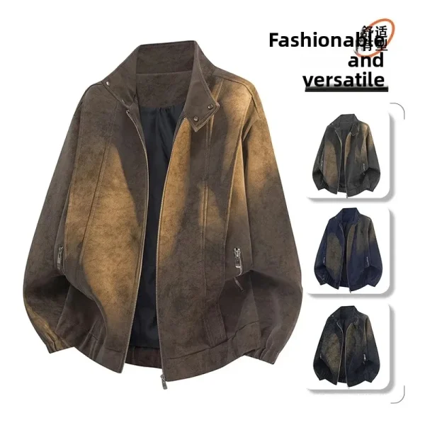 کت چرم طبیعی آستر دار Wassup