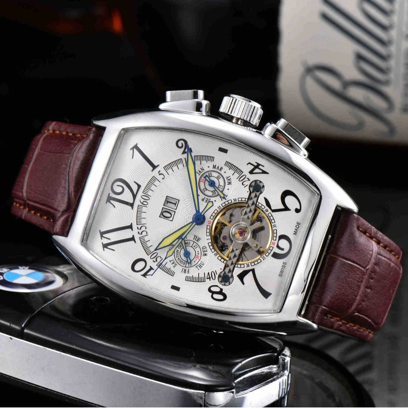 ساعت میلیونر مکانیکال Flying Tourbillon 6 kf S5cefe6c2d5e64a6f9fa202a926e74e524