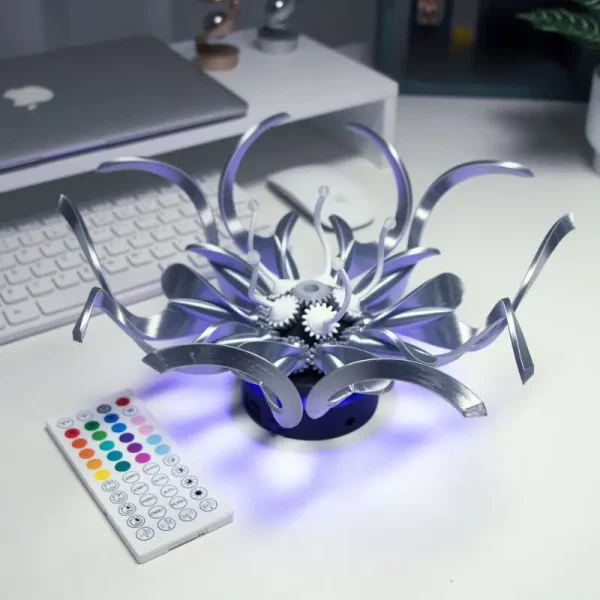 دکوری سه بعدی اسپیرال مکانیکال art flower RGB