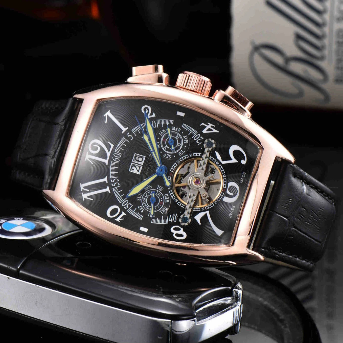 ساعت میلیونر مکانیکال Flying Tourbillon 5 kf Scf27f86095574ed49c552710bf61c2b94