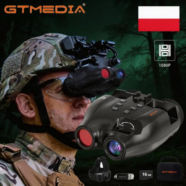 دوربین دید در شب حرفه ای دوچشم نظامی GTMEDIA N4
