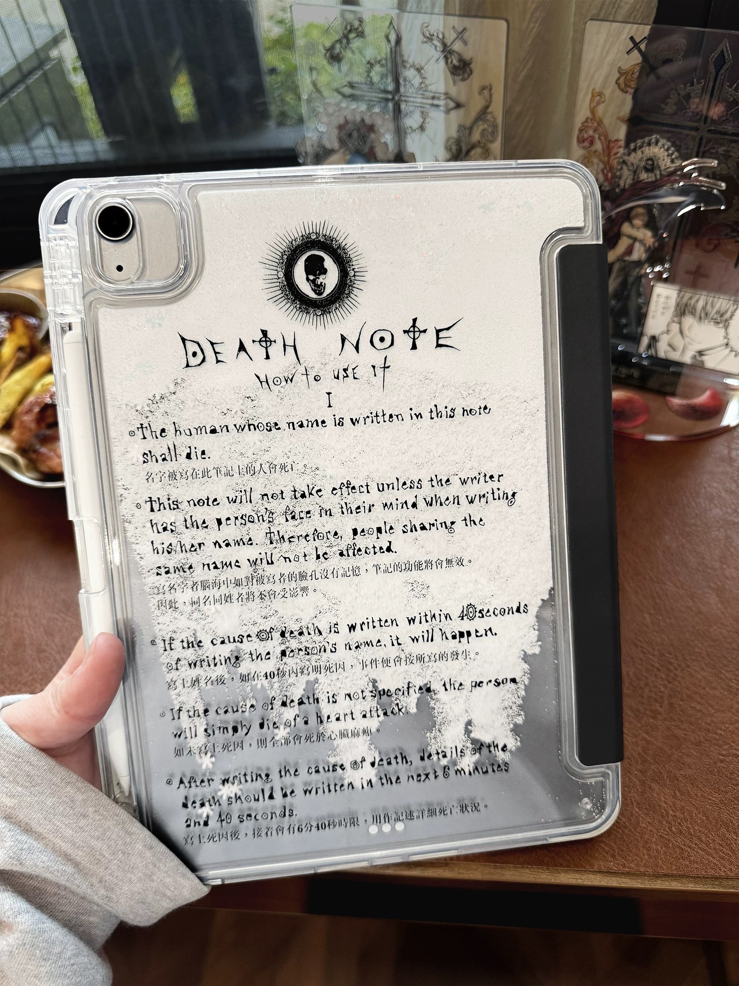 کاور کیس آیپد برفی Death Note 1 کاور کیس آیپد برفی Death Note