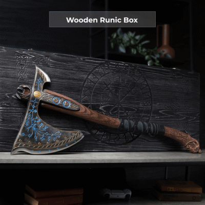 تبر فلزی افسانه ای کارتوس شبنما 87Cm Leviathan Kratos Metal Axe 11 IMG 7953