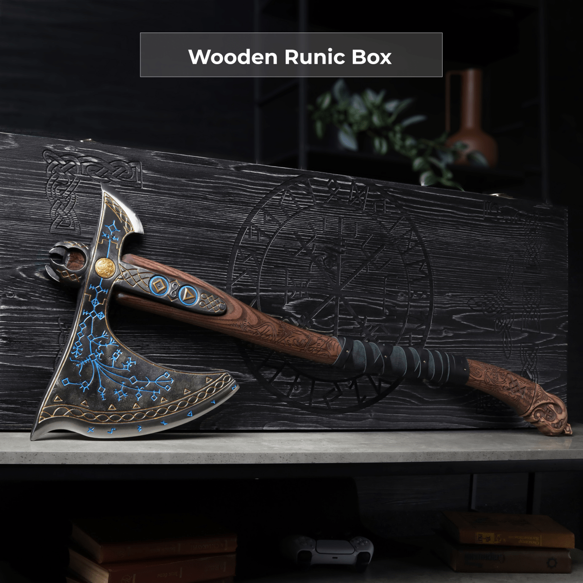 تبر فلزی افسانه ای کارتوس شبنما 87Cm Leviathan Kratos Metal Axe 2 تبر فلزی افسانه ای کارتوس شبنما 87Cm Leviathan Kratos Metal Axe - Image 2