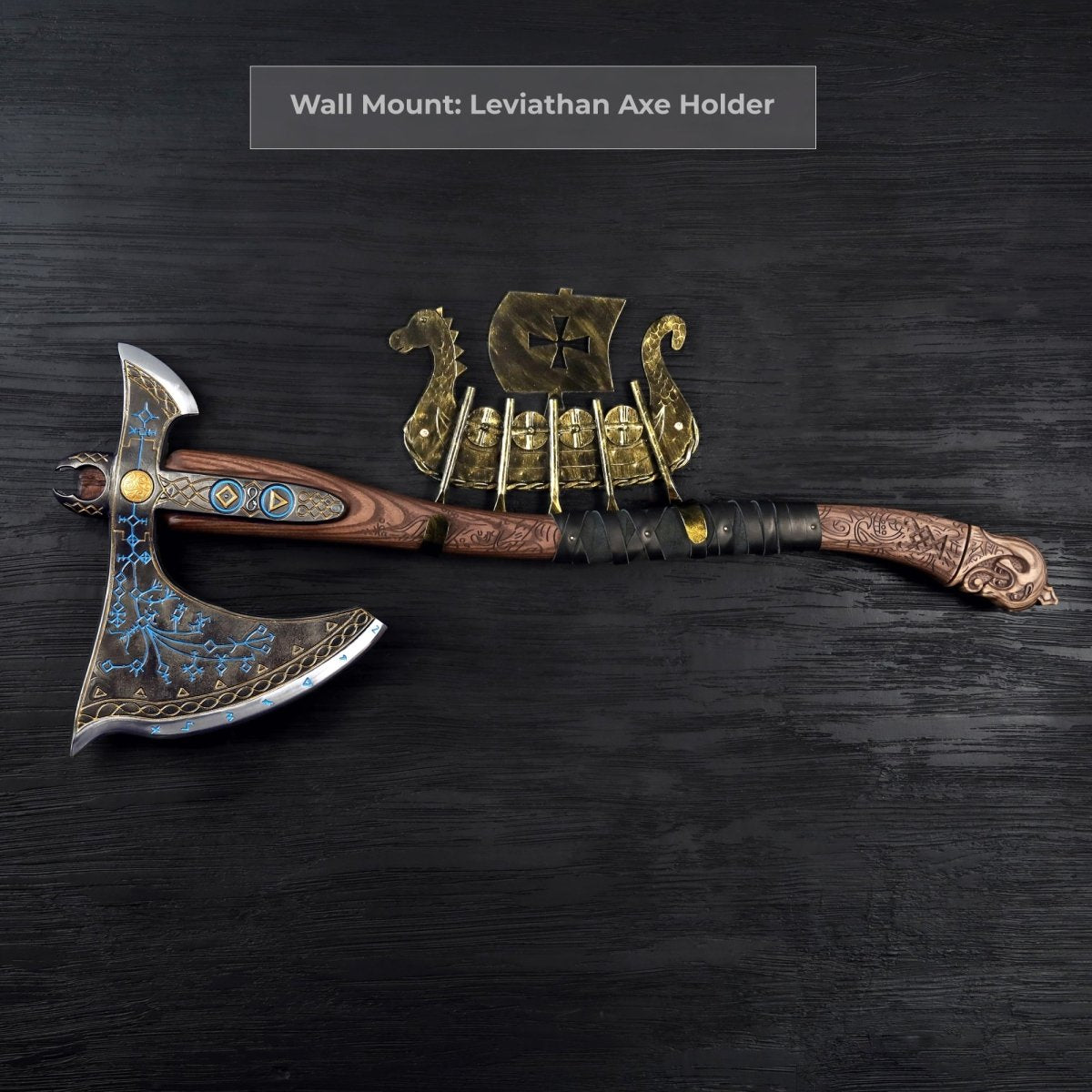 تبر فلزی افسانه ای کارتوس شبنما 87Cm Leviathan Kratos Metal Axe 4 تبر فلزی افسانه ای کارتوس شبنما 87Cm Leviathan Kratos Metal Axe - Image 4
