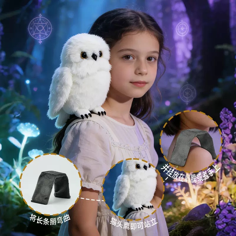 فیگور جغد هری پاتر متحرک سخنگو شانه Magic bird 2 فیگور جغد هری پاتر متحرک سخنگو شانه Magic bird - Image 2