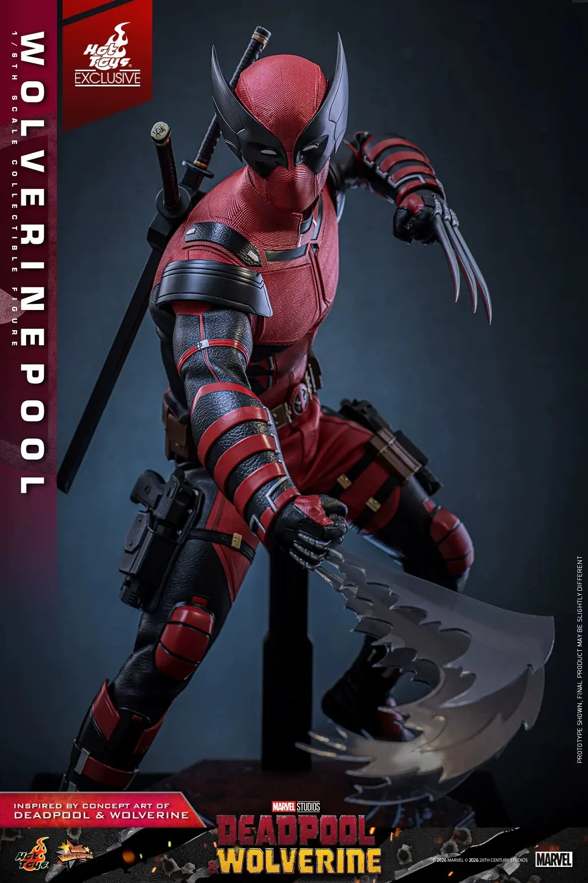 اکشن فیگور ددپول هات تویز HOTTOYS HT 1/6 Scale MMS857 Wolverinepool 13 kf S41f56c5829354b4692833aaed44178c4v