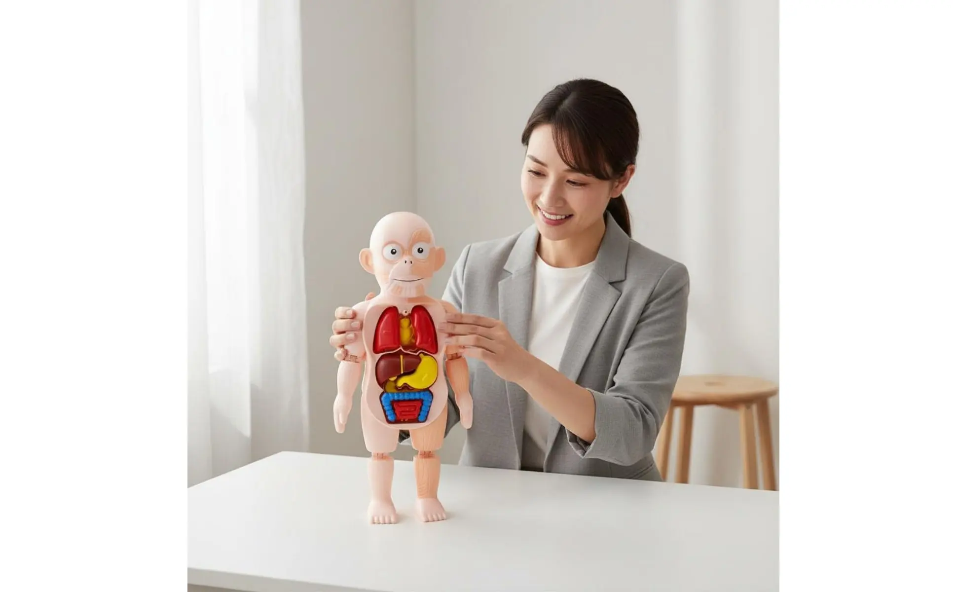 Human Organ Model Easy to Assemble DIY Body Model Educational Toy Removable Parts Science Kit Colorful for Kindergarten Human Organ Model Easy to Assemble DIY Body Model Educational Toy Removable Parts Science Kit Colorful for Kindergarten